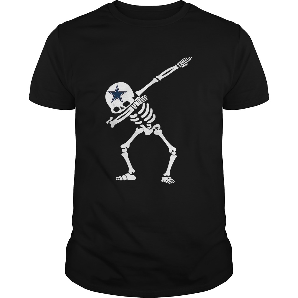 Halloween Dabbing Skeleton Football DallasCowboyShirt