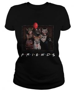 Halloween Friends TV Show cat in horror movie character  Classic Ladies