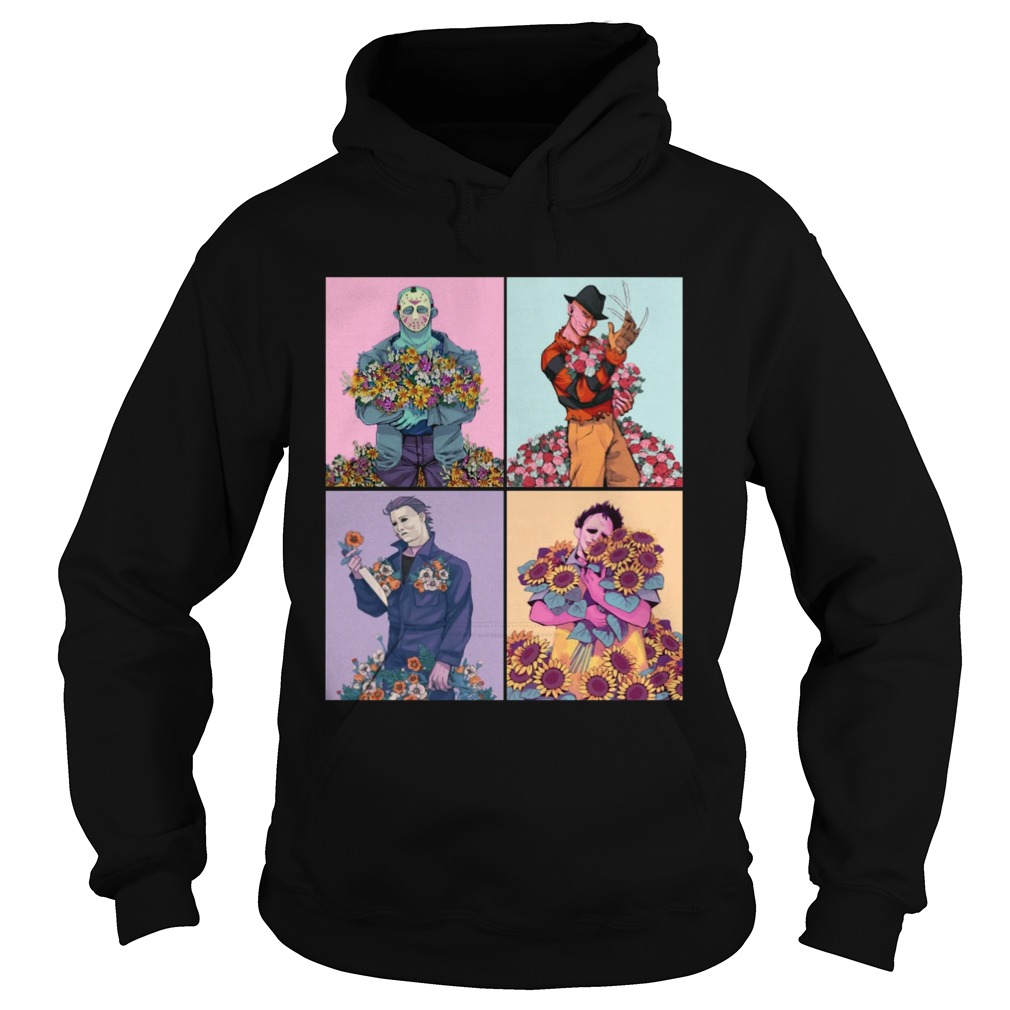 Halloween Horror With Flower Shirt Hoodie