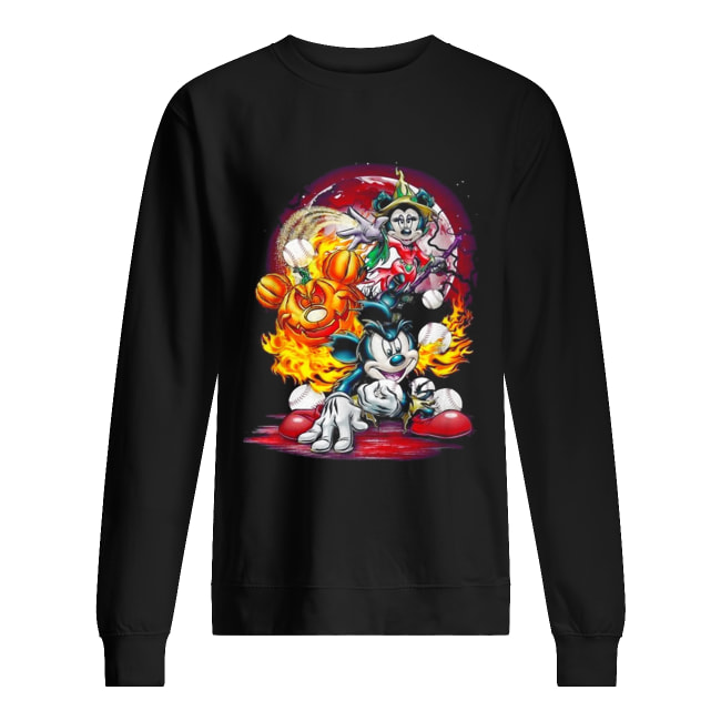 Halloween Mickey Mouse Baseball Unisex Sweatshirt