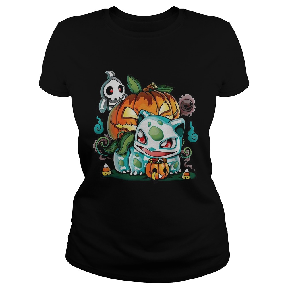 Halloween Pokemon Bulbasaur Pumpkin Classic Ladies