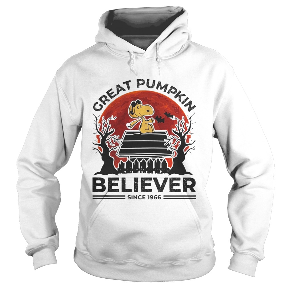 Halloween Snoopy Great Pumpkin Believer Since 1966 Shirt Hoodie