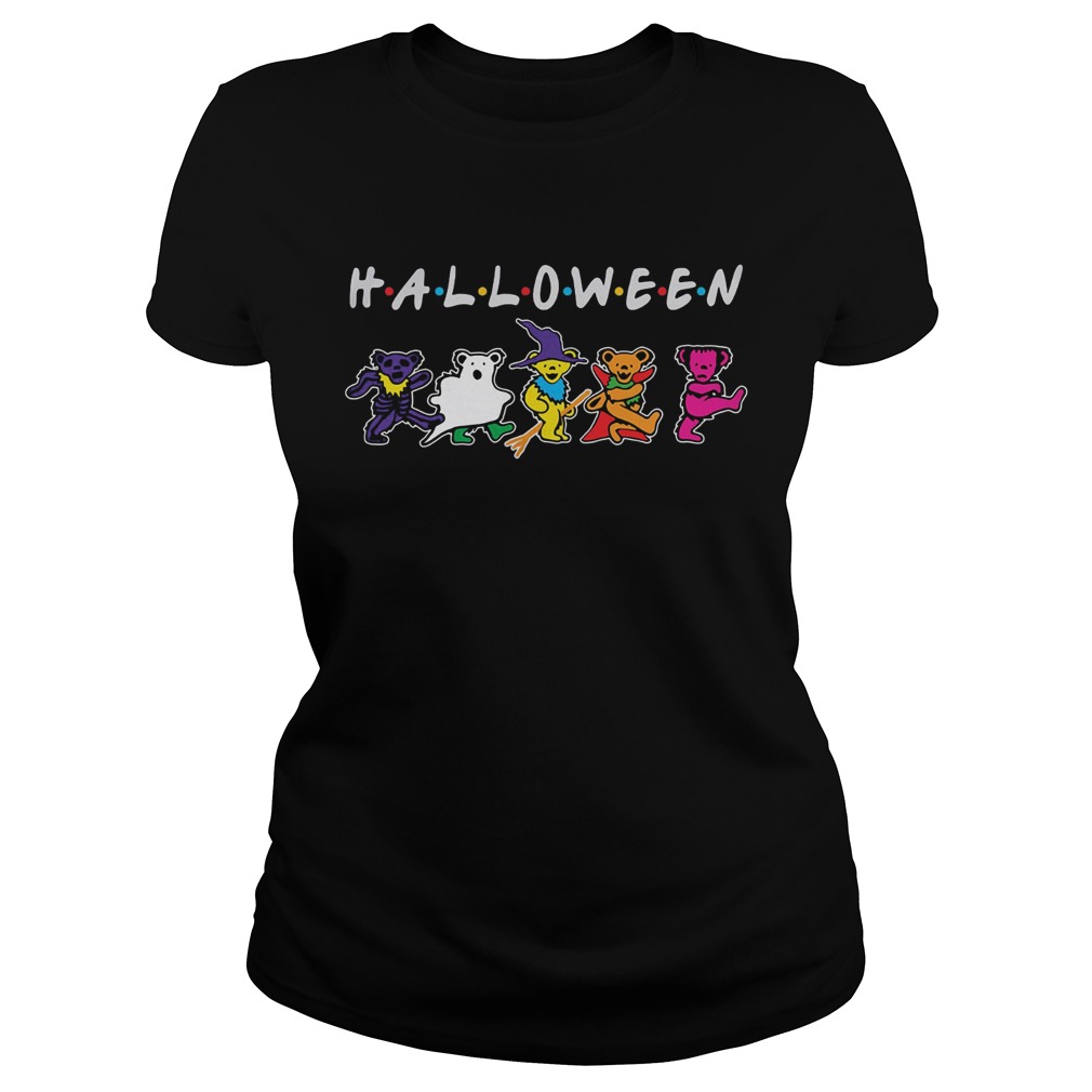 Halloween friends grateful dead bear dancing Classic Ladies