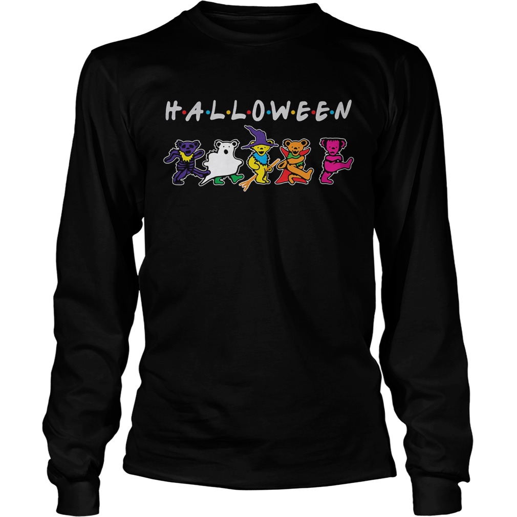 Halloween friends grateful dead bear dancing LongSleeve