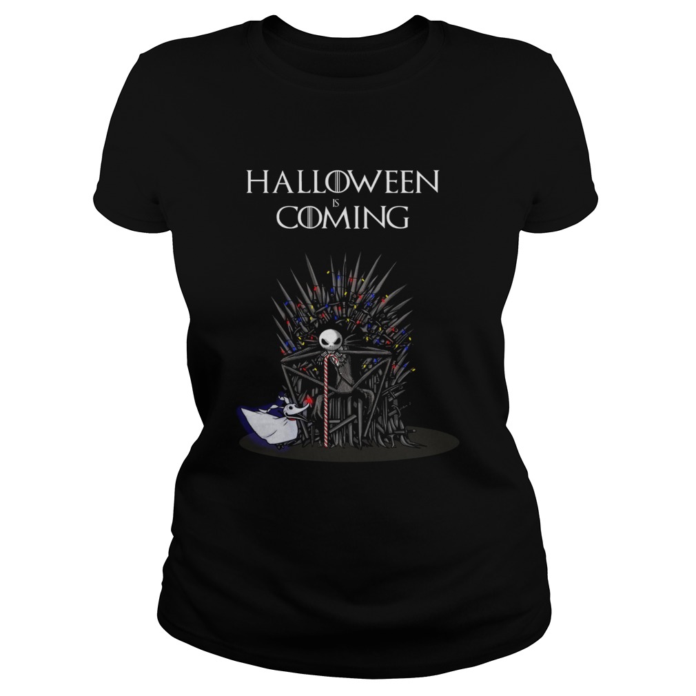 Halloween is coming Jack Skellington iron throne Classic Ladies