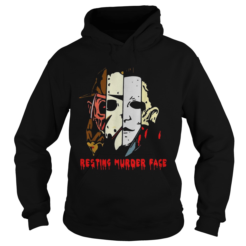 Halloween resting murder face Hoodie