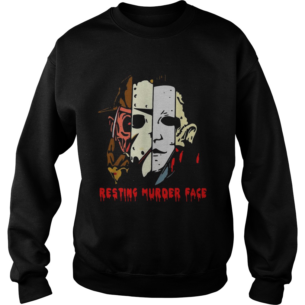 Halloween resting murder face Sweatshirt