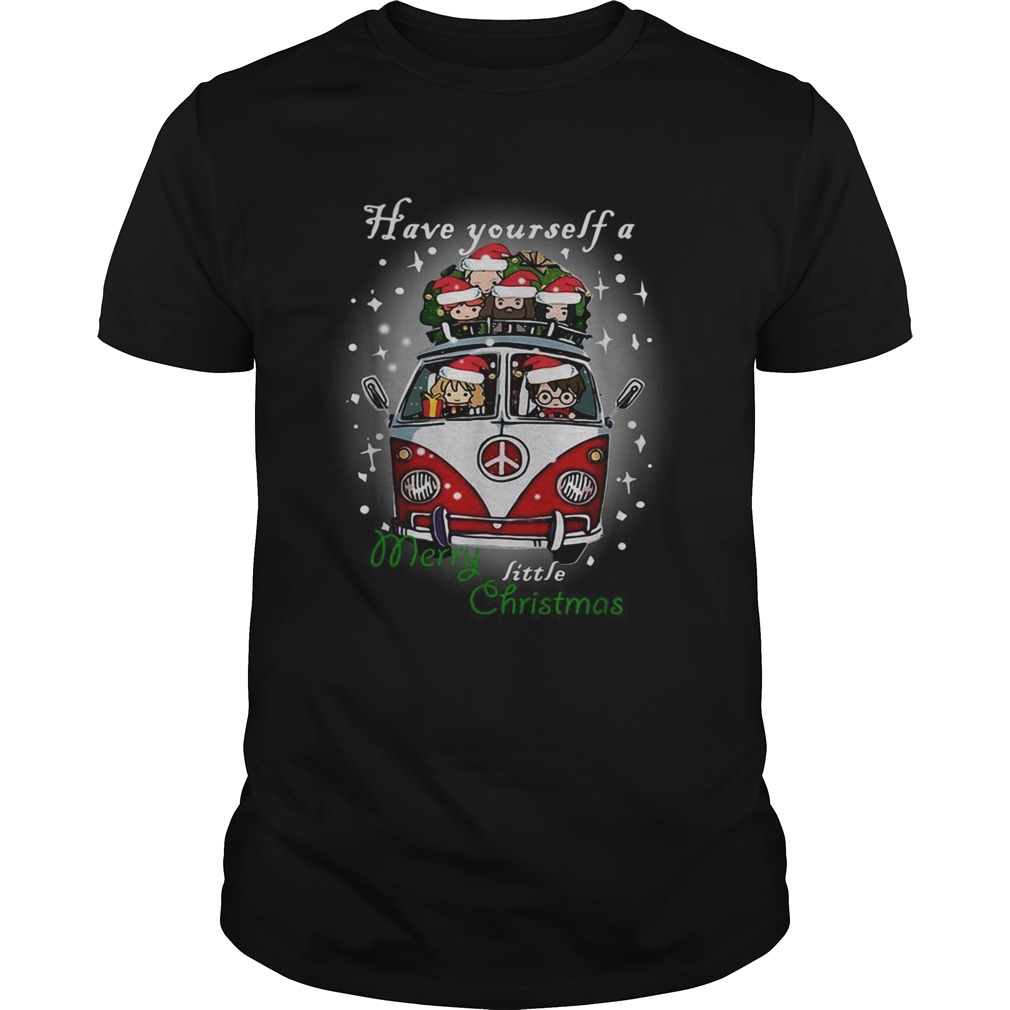 Hippie car Harry Potter have yourself a Merry little Christmas shirt