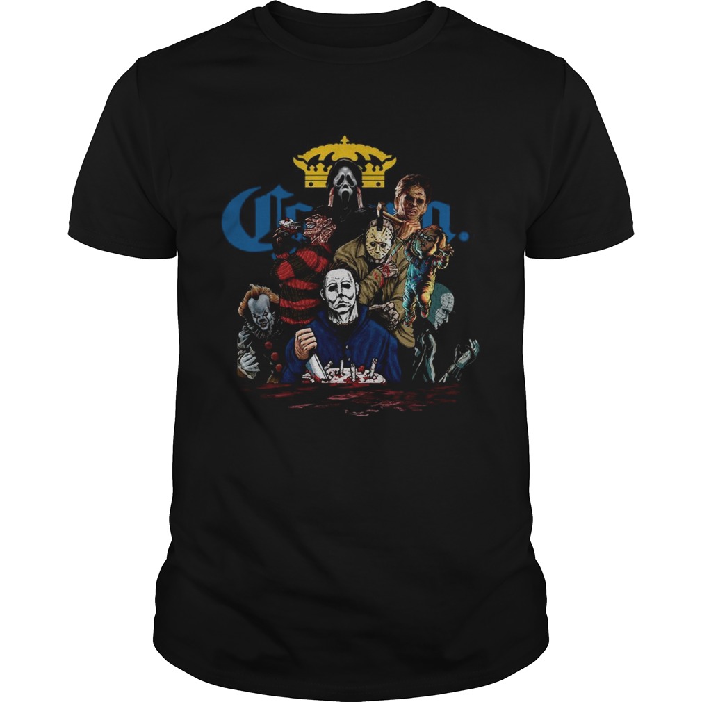 Horror Characters movie drink Corona beer shirt