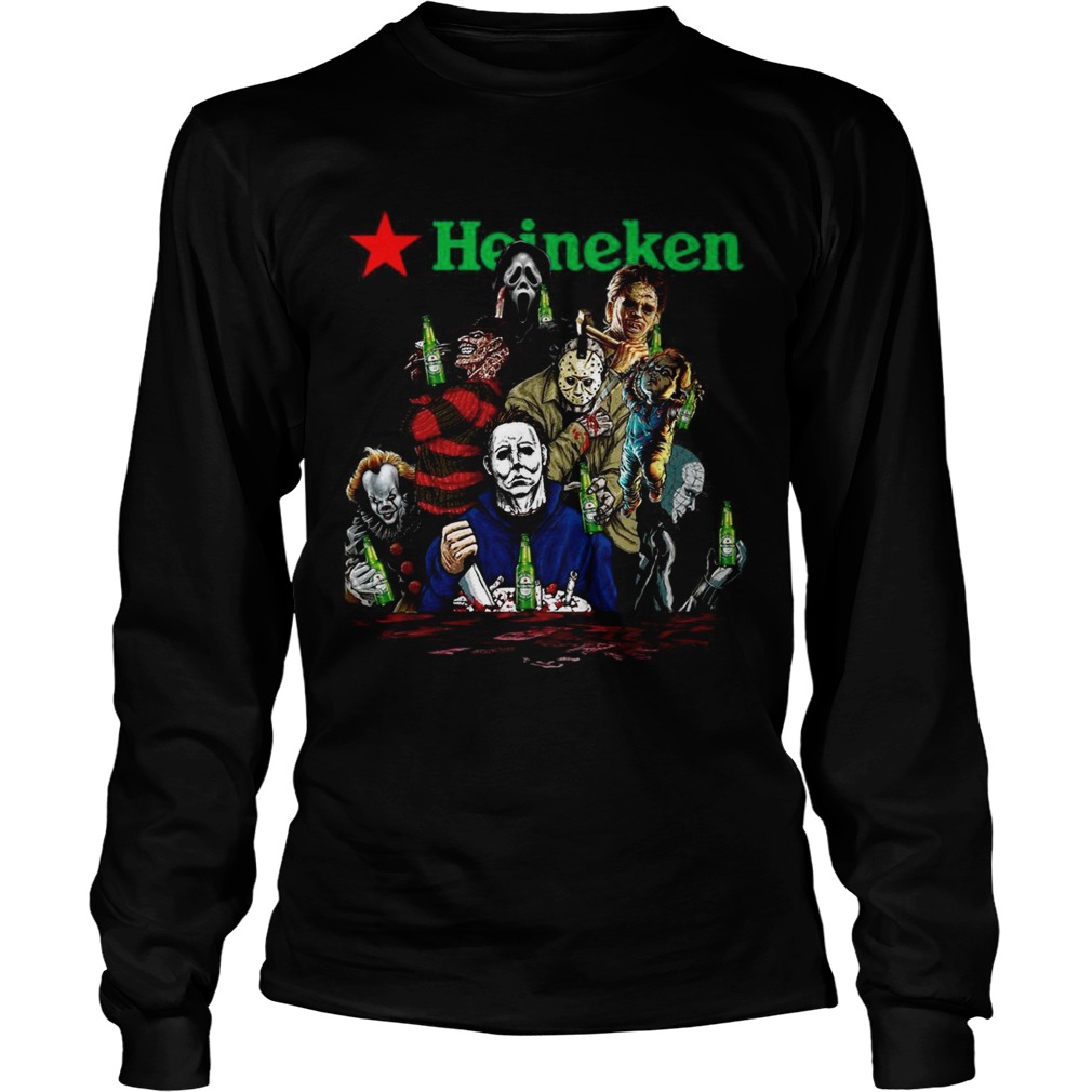 Horror character movie drink Heineken beer LongSleeve