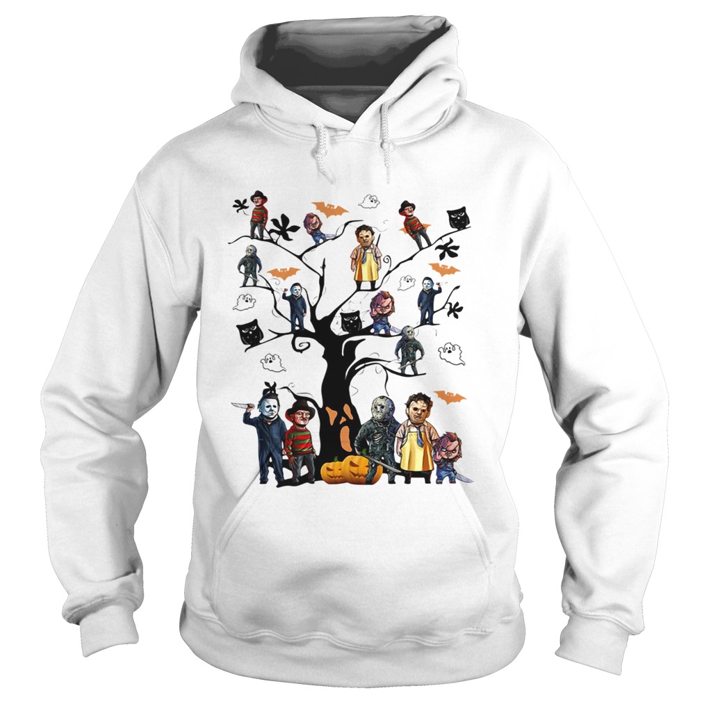 Horror character movie on the tree Halloween Hoodie