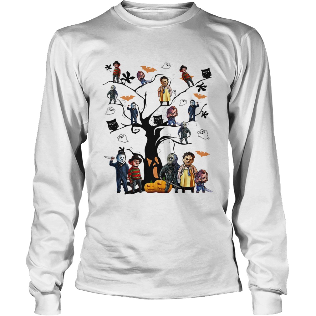 Horror character movie on the tree Halloween LongSleeve