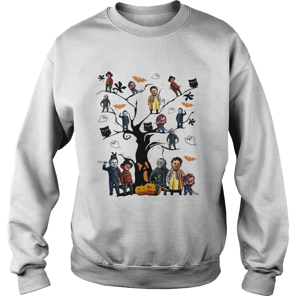 Horror character movie on the tree Halloween Sweatshirt