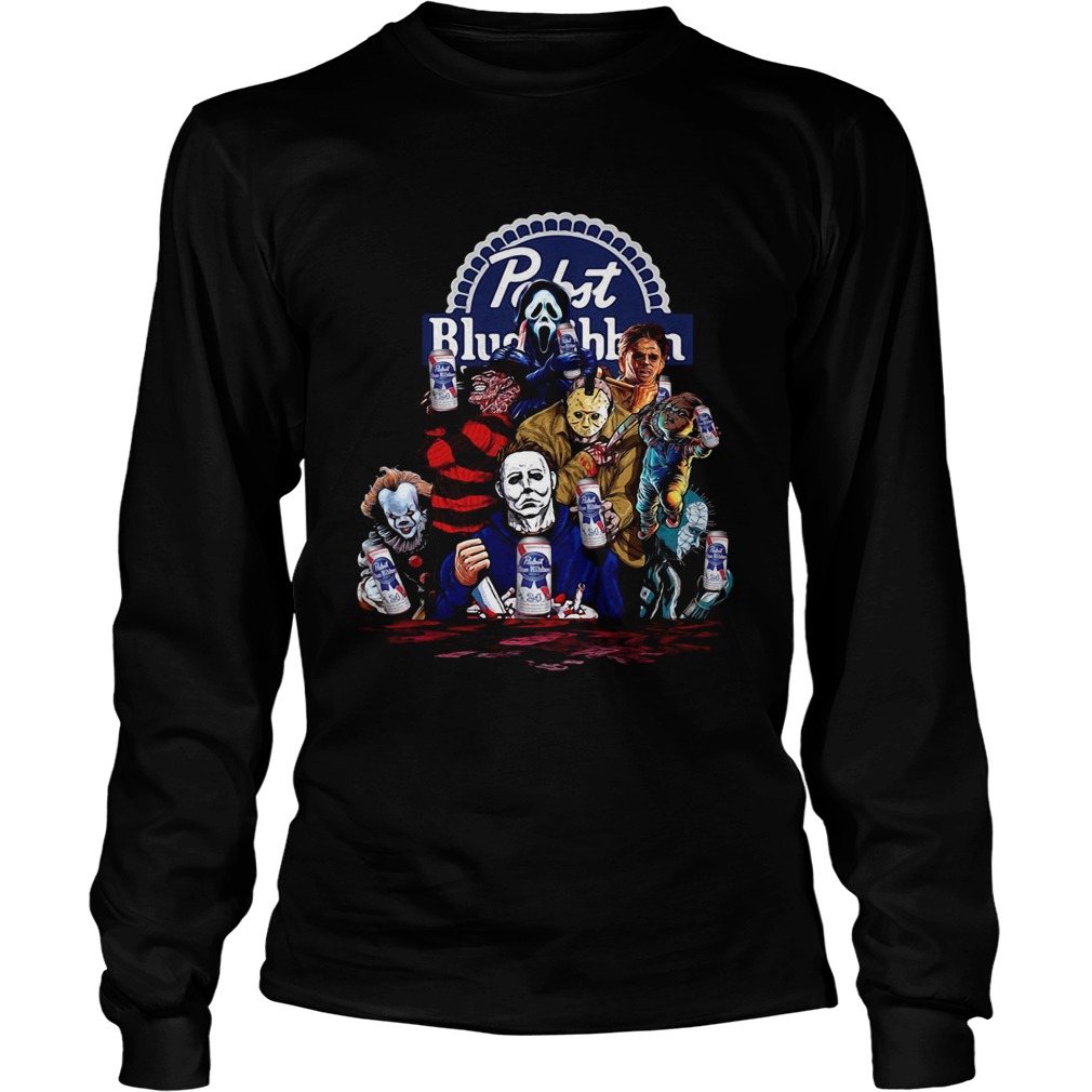 Horror characters Pabst Blue Ribbon LongSleeve