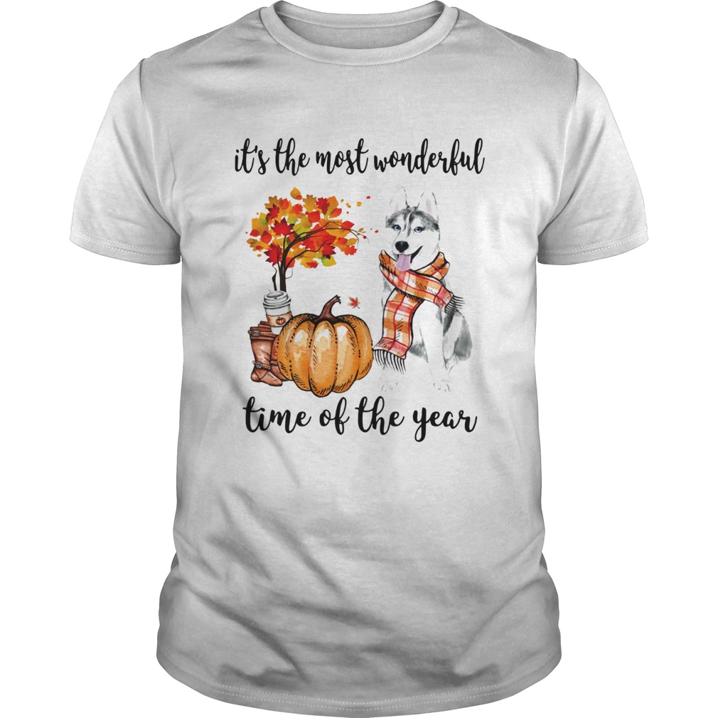 Husky its the most wonderful time of the year shirt