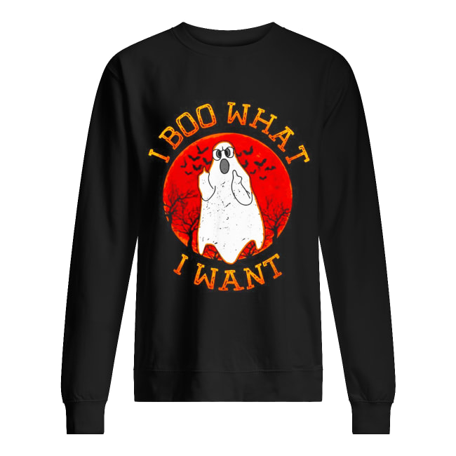 I boo what I want Ghost Halloween Unisex Sweatshirt