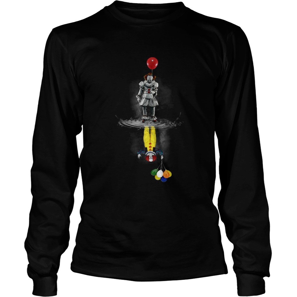 IT Pennywise reflection mirror water Stephen King LongSleeve