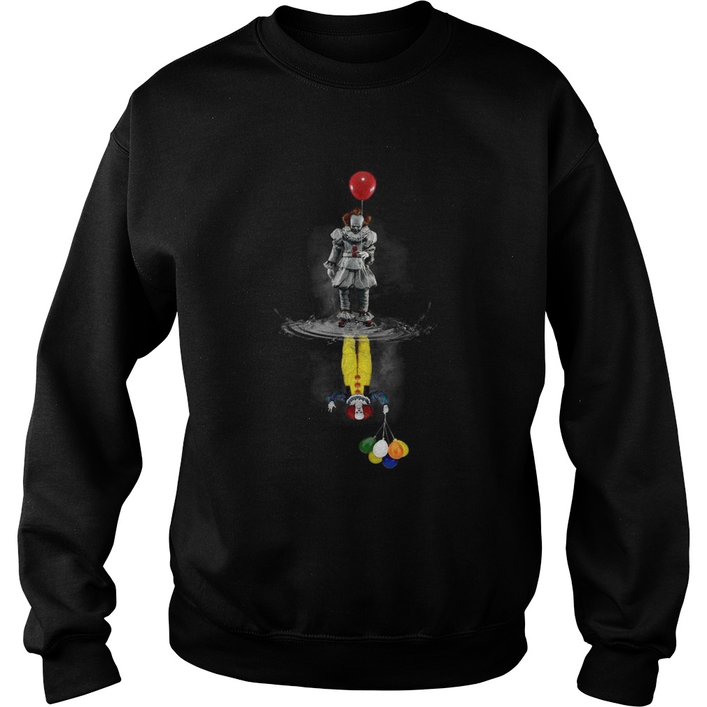 IT Pennywise reflection mirror water Stephen King Sweatshirt