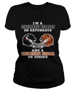 Im a Cincinnati Bearcat on Saturdays and a Cincinnati Bengal on Sundays  Classic Ladies