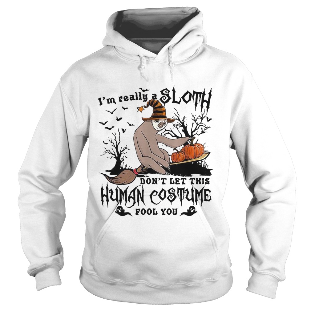 Im really a Sloth dont let this Human costume fool you Hoodie