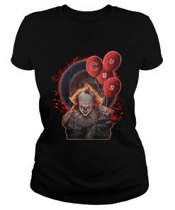 It Pennywise holding balloon Chicago Cubs  Classic Ladies