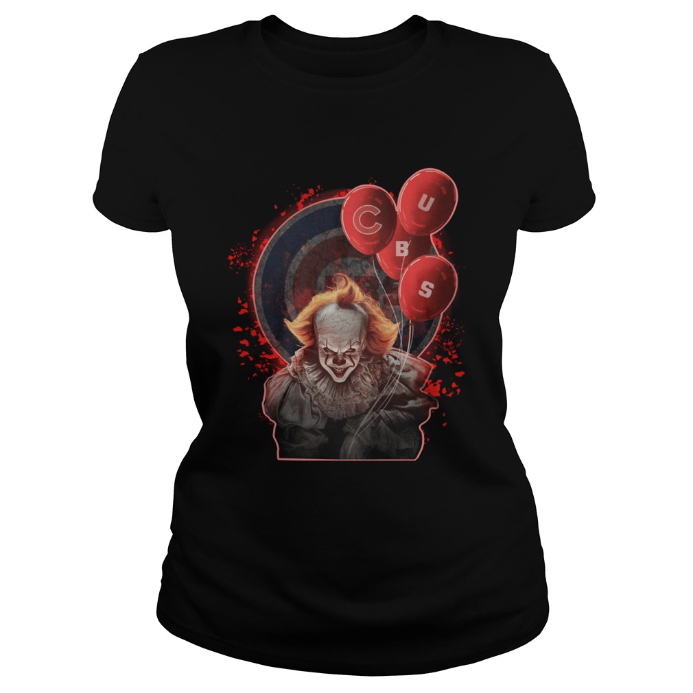 It Pennywise holding balloon Chicago Cubs Classic Ladies