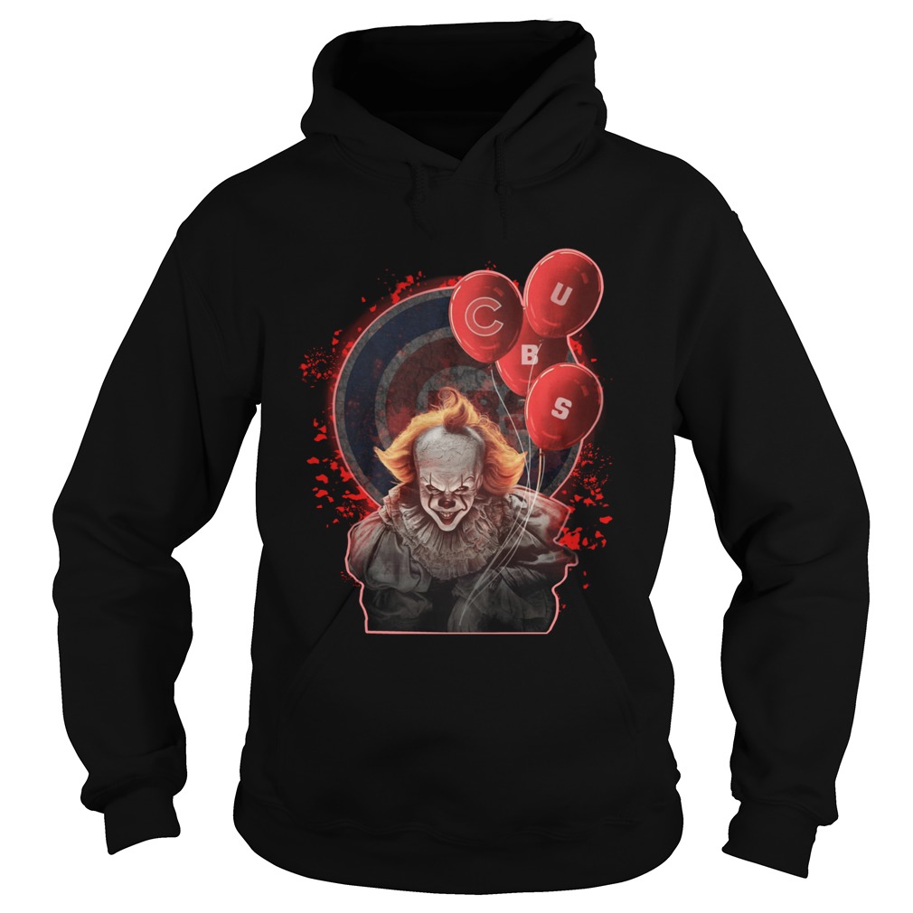 It Pennywise holding balloon Chicago Cubs Hoodie