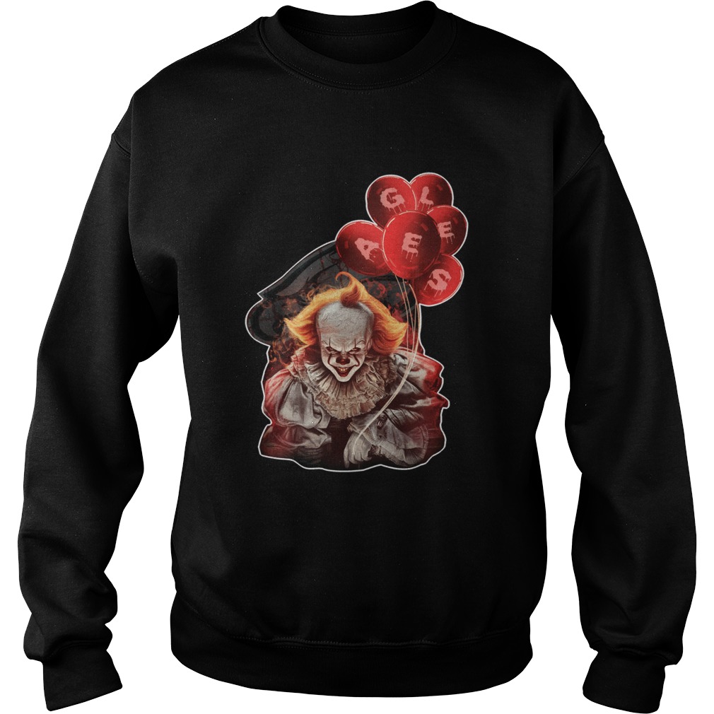 It Pennywise holding balloon Eagles Philadelphia Sweatshirt