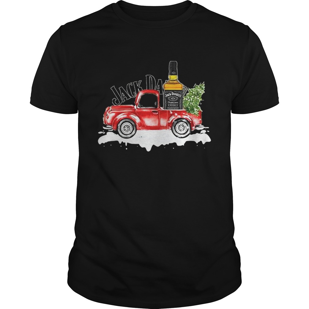 Jack Daniels Whiskey christmas truck shirt