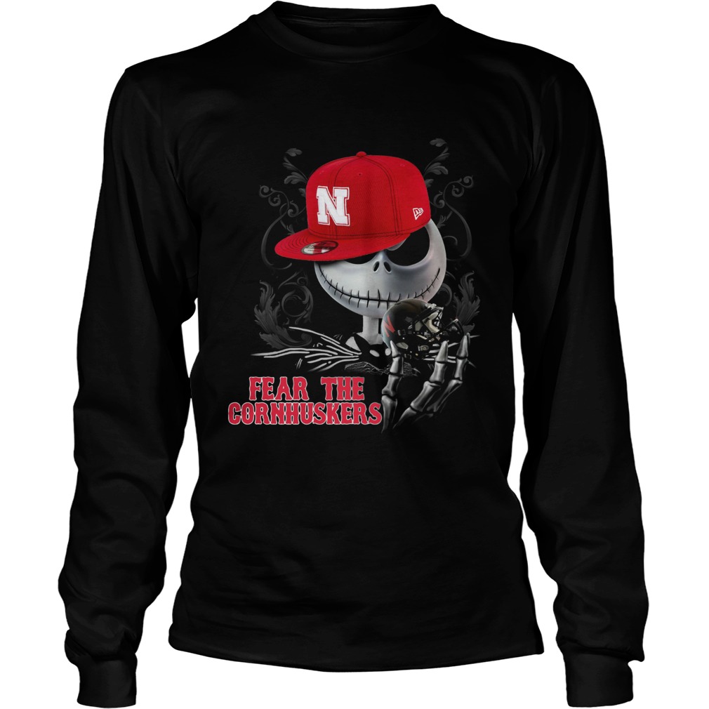 Jack Skellington Fear The Cornhuskers Shirt LongSleeve