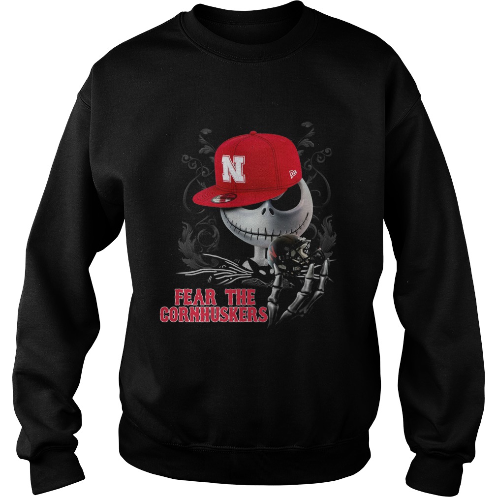 Jack Skellington Fear The Cornhuskers Shirt Sweatshirt