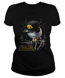 Jack Skellington Fear The Hawkeyes Shirt Classic Ladies