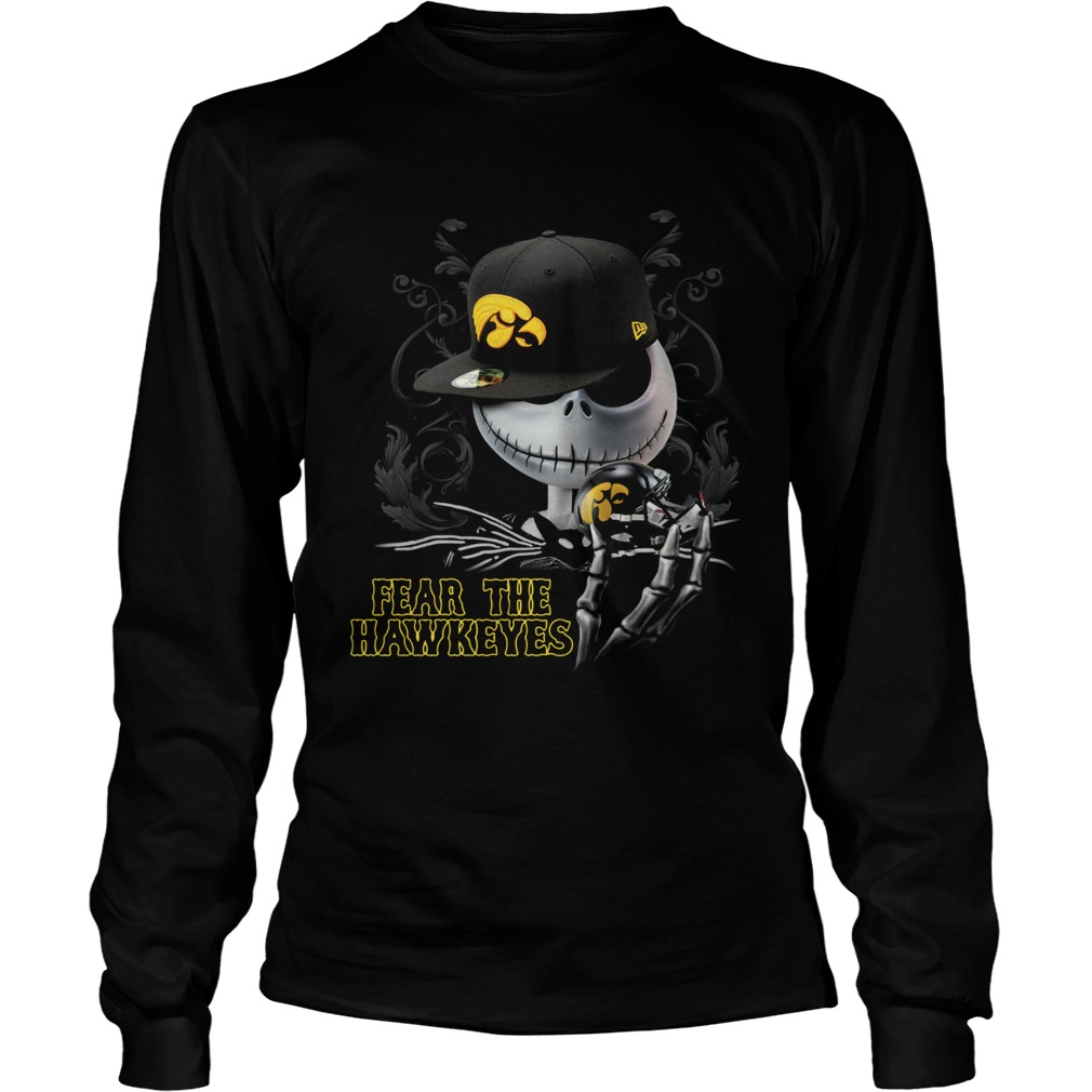 Jack Skellington Fear The Hawkeyes Shirt LongSleeve