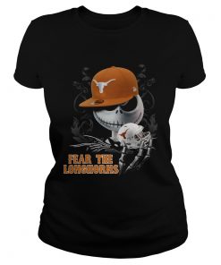 Jack Skellington Fear The Longhorns Shirt Classic Ladies