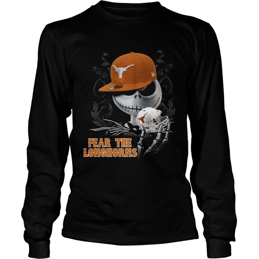 Jack Skellington Fear The Longhorns Shirt LongSleeve