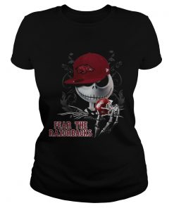 Jack Skellington Fear The Razorbacks Shirt Classic Ladies