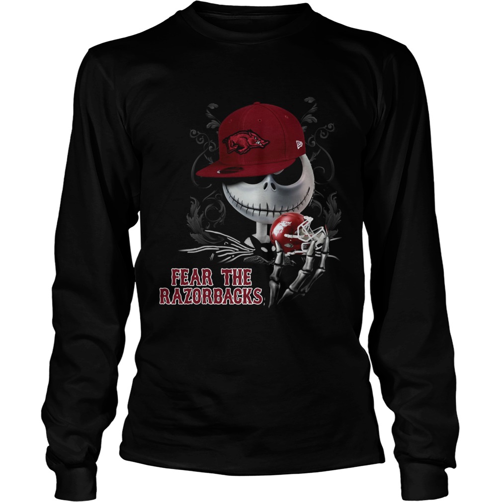 Jack Skellington Fear The Razorbacks Shirt LongSleeve