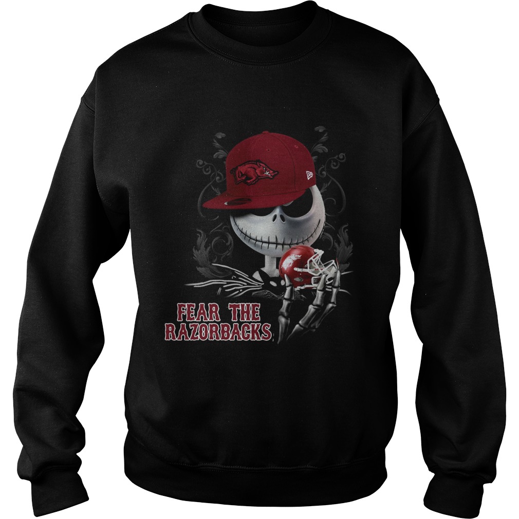 Jack Skellington Fear The Razorbacks Shirt Sweatshirt