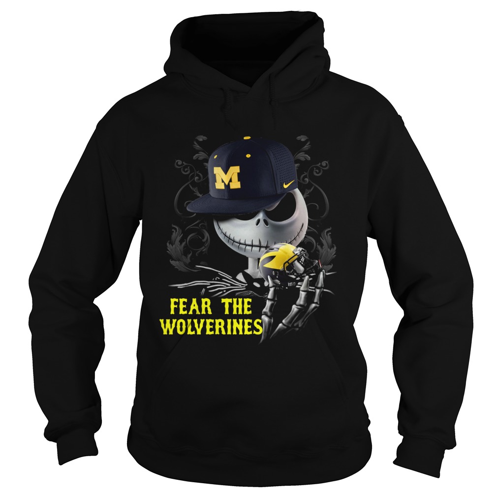 Jack Skellington Fear The Wolverines Shirt Hoodie