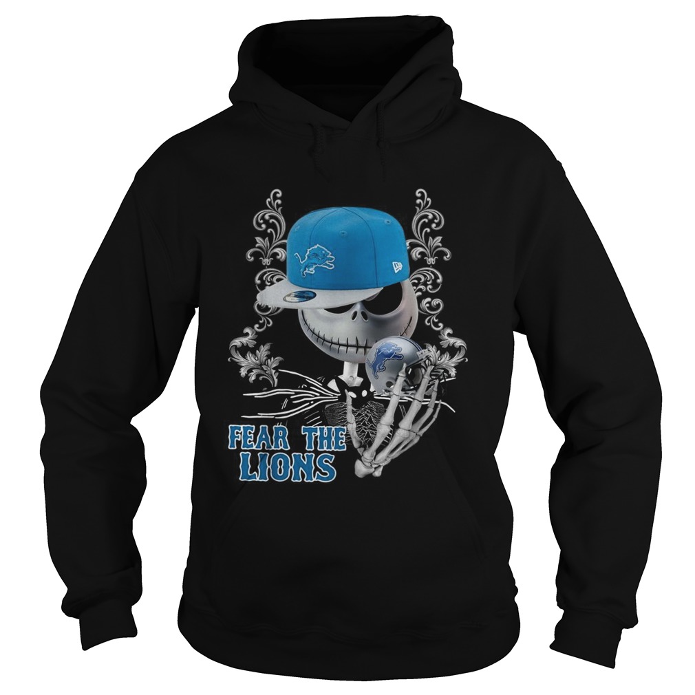 Jack Skellington Fear the Detroit Lions Hoodie