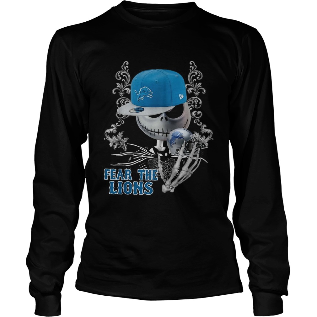 Jack Skellington Fear the Detroit Lions LongSleeve