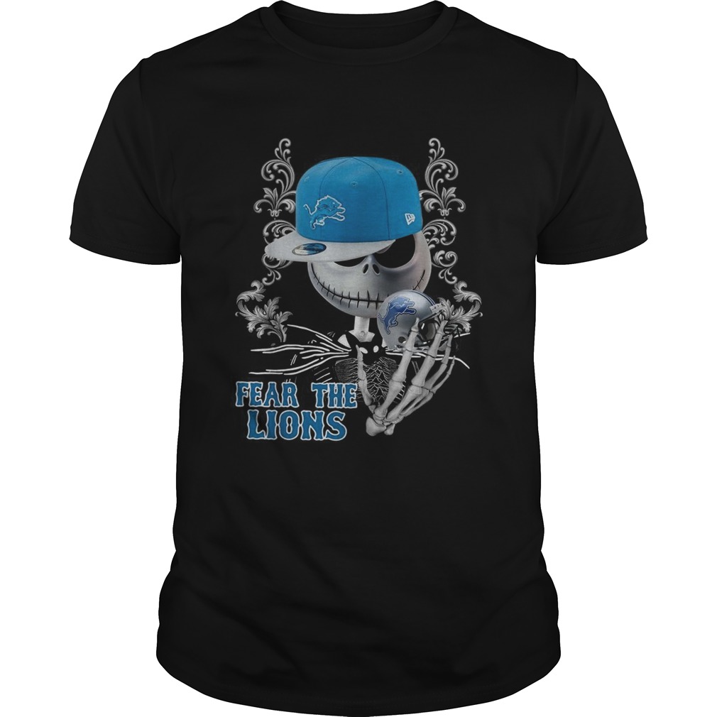 Jack Skellington Fear the Detroit Lions shirt