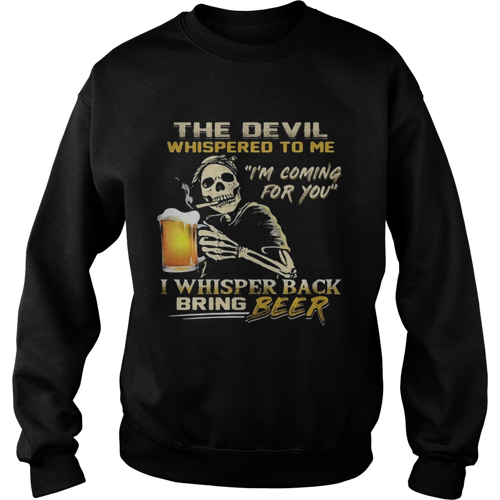 Jack Skellington I will drink beer here or there or everywhere Sweatshirt