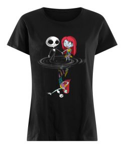 Jack Skellington and Sally water reflection  Classic Women's T-shirt