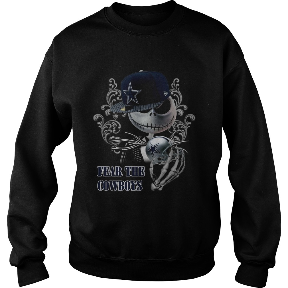 Jack Skellington fear the Dallas Cowboys Sweatshirt