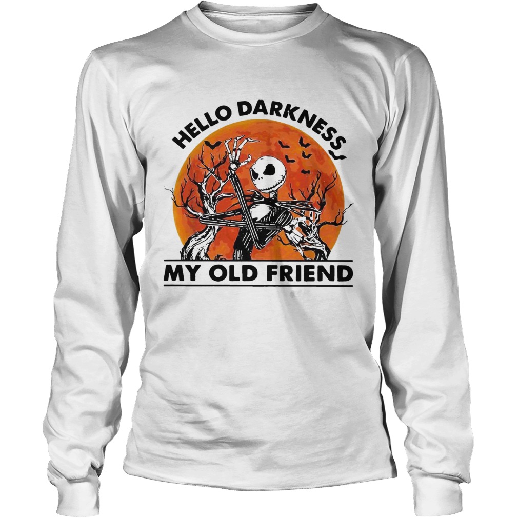 Jack Skellington hello darkness my old friend sunset LongSleeve