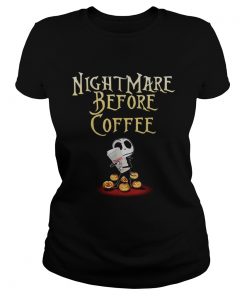 Jack Skellington nightmare before coffee Halloween  Classic Ladies