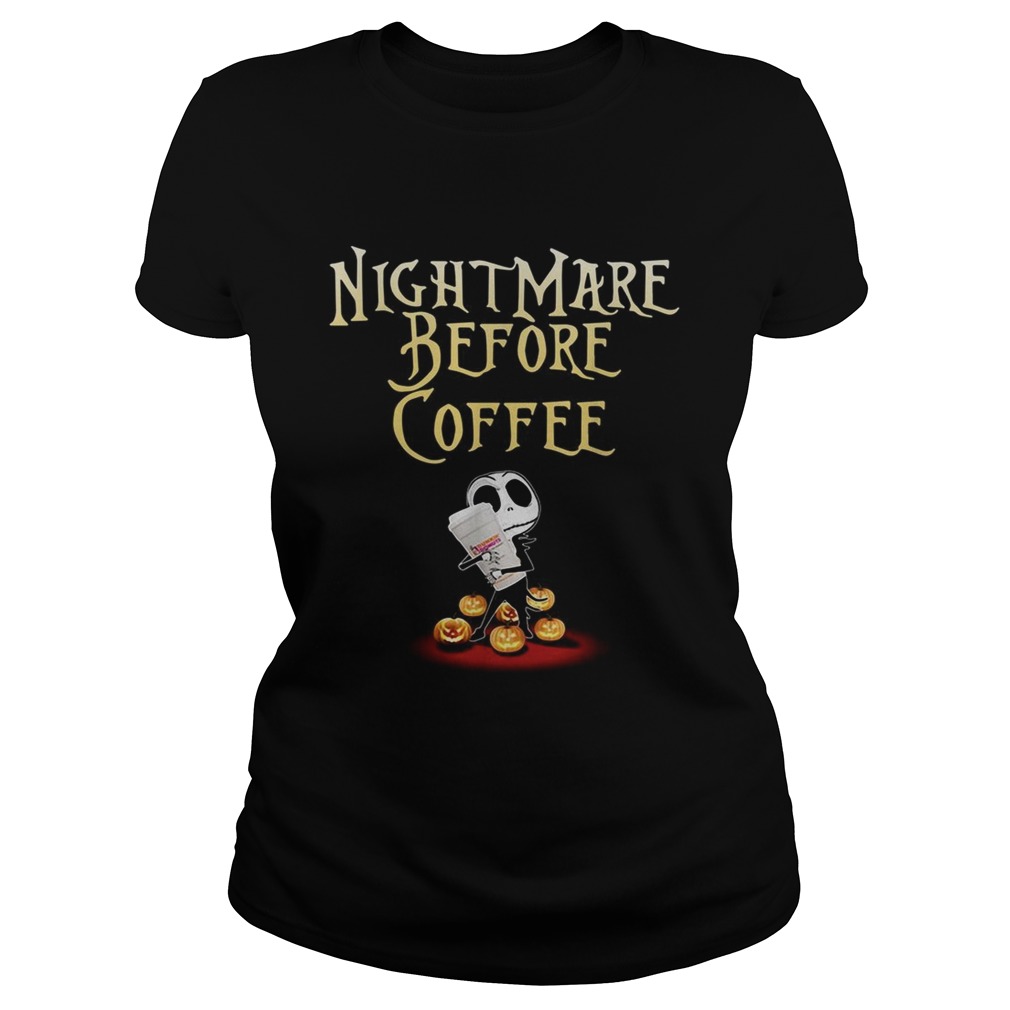 Jack Skellington nightmare before coffee Halloween Classic Ladies