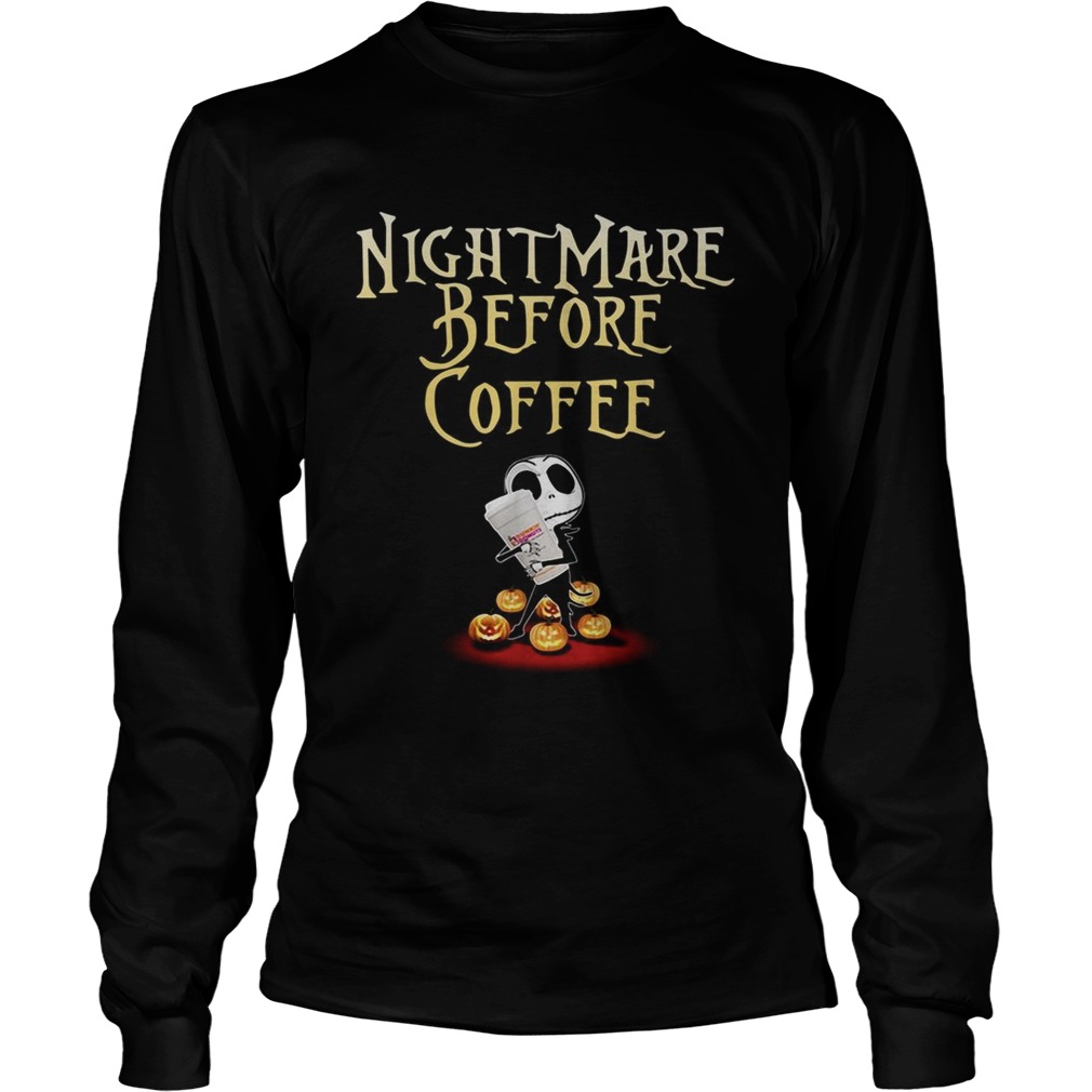 Jack Skellington nightmare before coffee Halloween LongSleeve