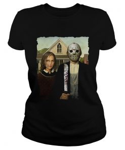 Jason Voorhees and his girlfriend American Gothic  Classic Ladies